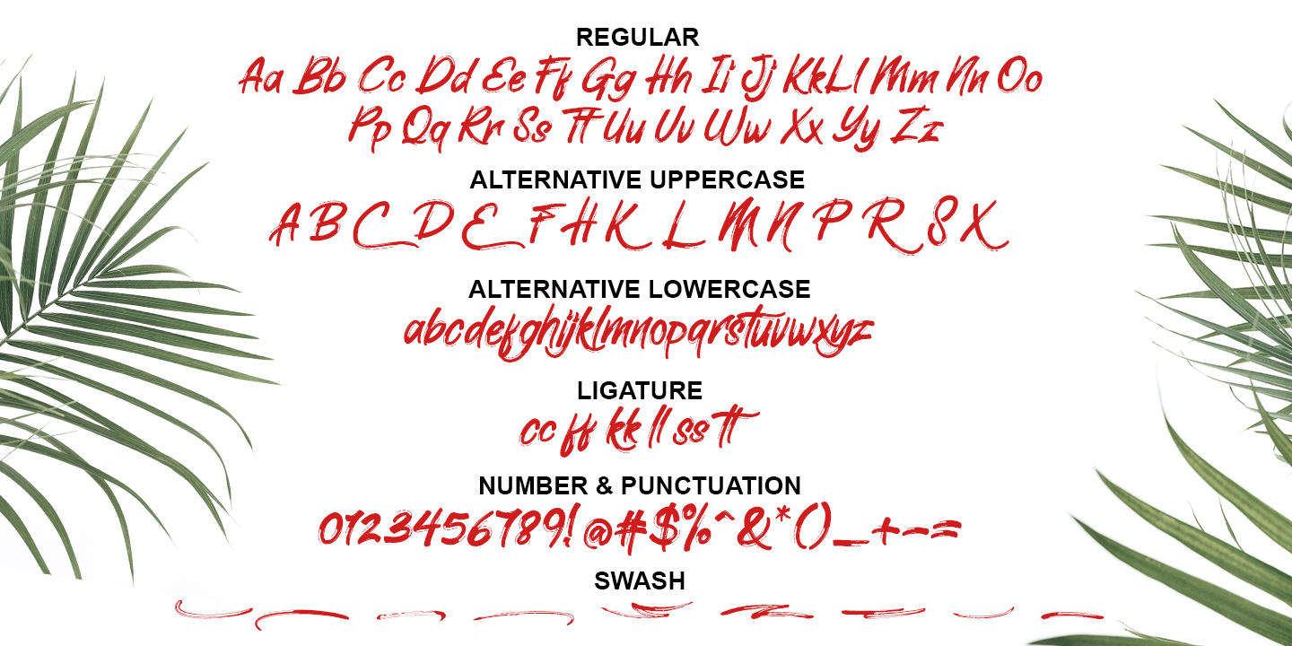 Example font Black Elliot #6